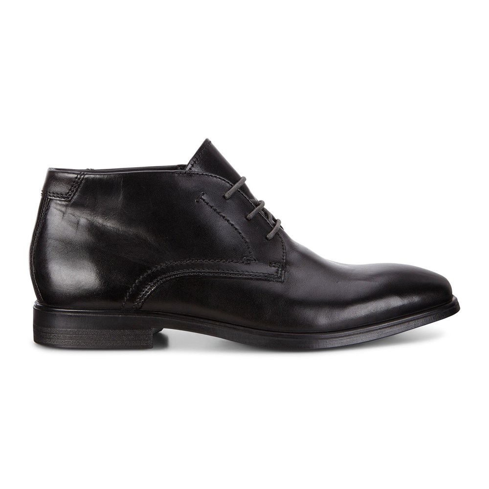 ECCO Mens Boots Black - Melbourne Dress - AGC-670498